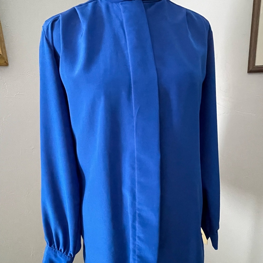 Pendleton Blue Long Sleeve Blouse